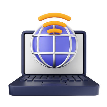 WLAN-Internet  3D Icon