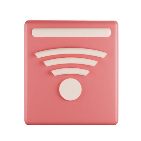WiFi-Netzwerk  3D Icon