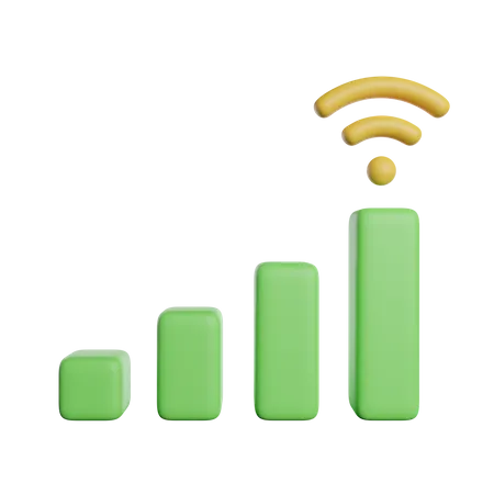 WiFi-Netzwerk  3D Icon