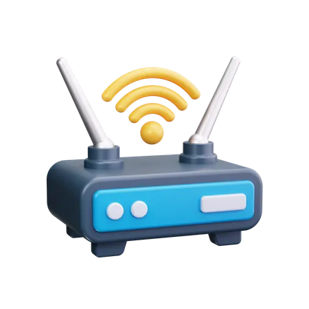 WLAN router  3D Icon