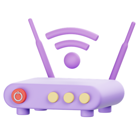 Wlan Router  3D Icon