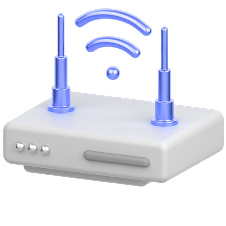 Wlan Router  3D Icon