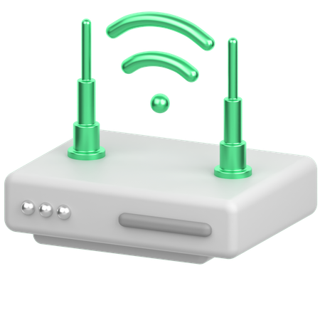 Wlan Router  3D Icon