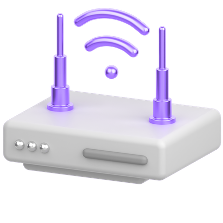Wlan Router  3D Icon