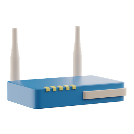 Wlan Router  3D Illustration