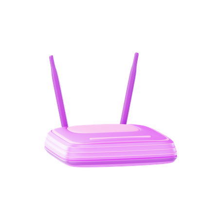 WLAN router  3D Illustration