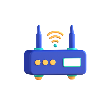 Wlan Router  3D Icon