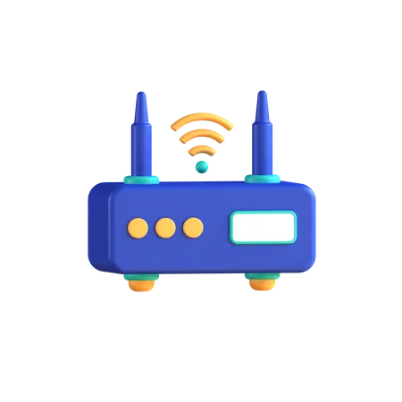 Wlan Router  3D Icon