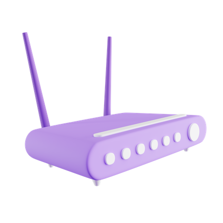 WLAN router  3D Icon