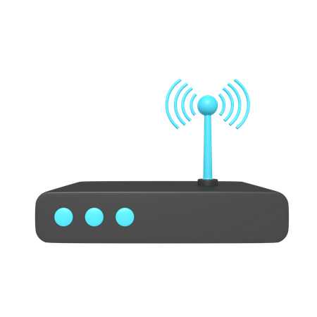 Wlan Router  3D Icon