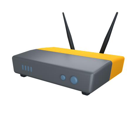 Wlan Router  3D Icon