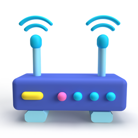 Wlan Router  3D Icon