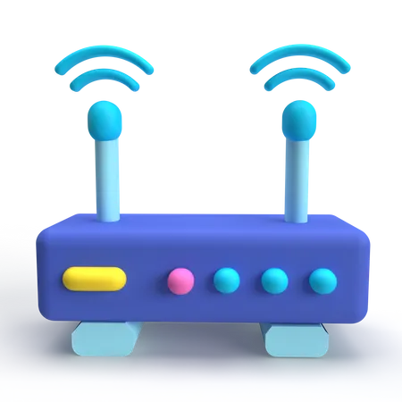 Wlan Router  3D Icon