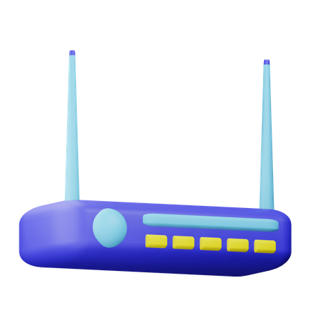 Wlan Router  3D Icon