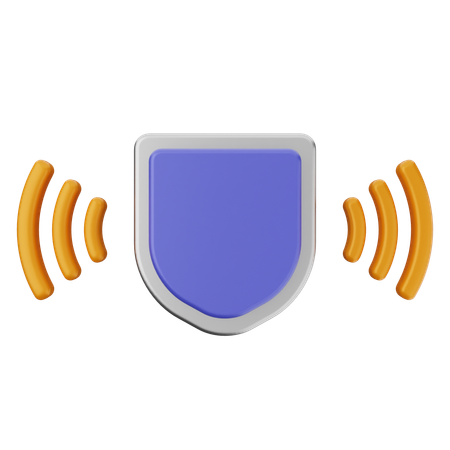 WLAN-Shield-Schutz  3D Icon