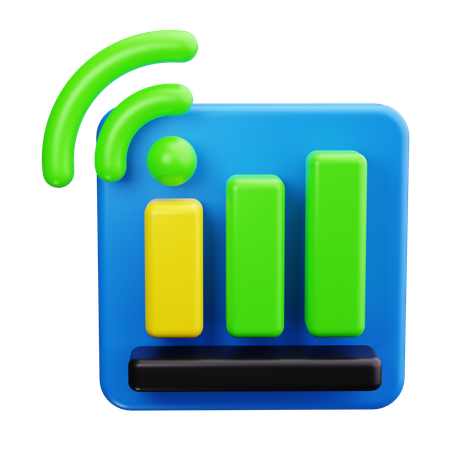 WLAN-Signal  3D Icon