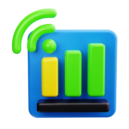 WLAN-Signal  3D Icon