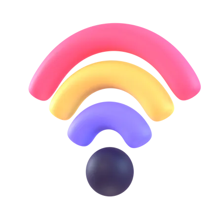 WLAN-Signal  3D Icon