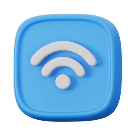 WiFi-Taste  3D Icon