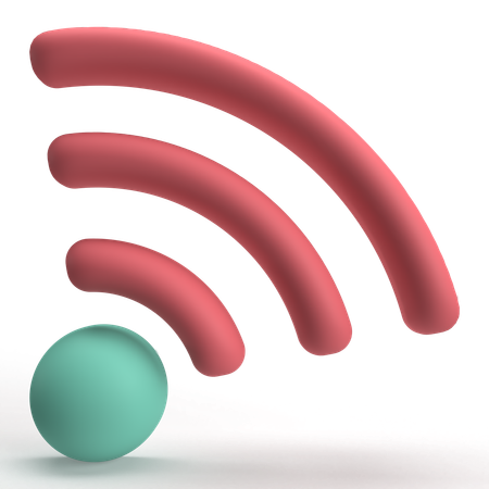 WiFi Verbindung  3D Icon