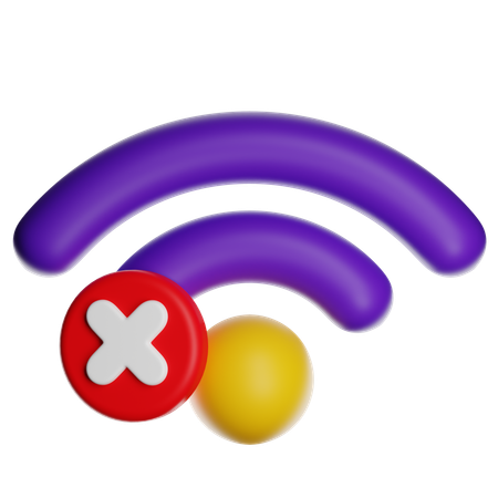 WLAN verloren  3D Icon