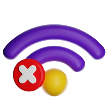 WLAN verloren  3D Icon