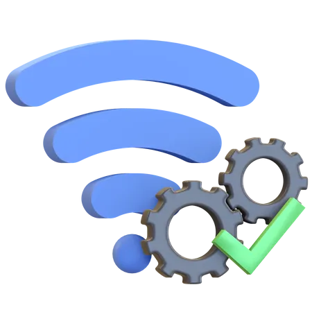 WLAN-Wartung  3D Illustration