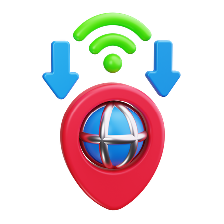 Wi-Fi-Zugang  3D Icon