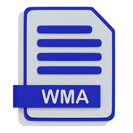 Wma-Datei  3D Icon