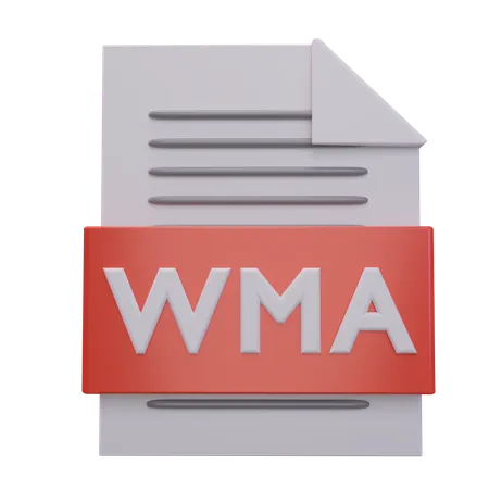 Wma-Datei  3D Icon