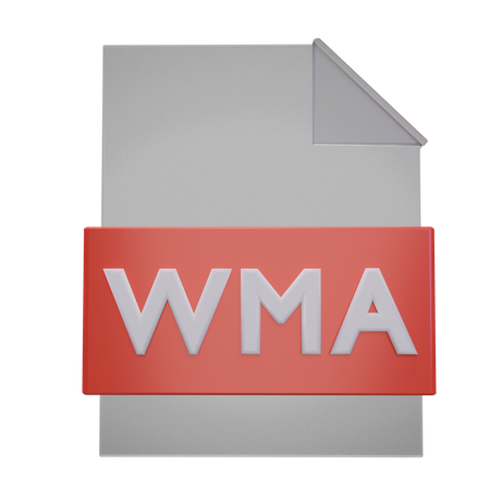 Wma-Datei  3D Icon