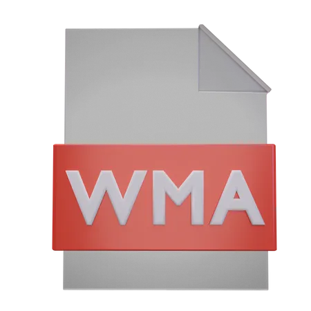 Wma-Datei  3D Icon