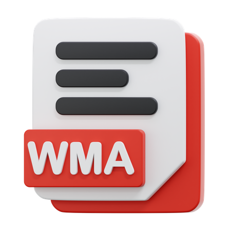 WMA FILE  3D Icon