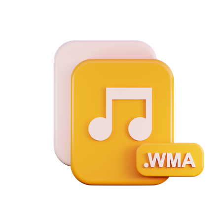 Wma File  3D Icon