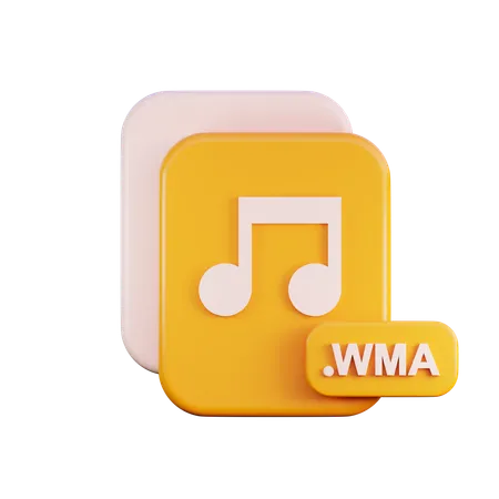 Wma File  3D Icon