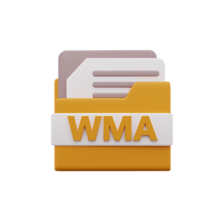 Wma File  3D Icon