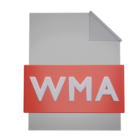 Wma File  3D Icon