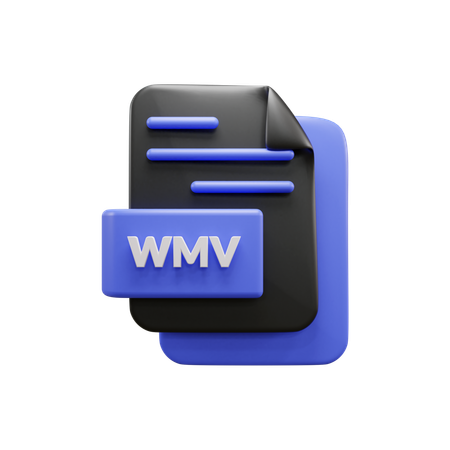 Wmv-Datei  3D Icon