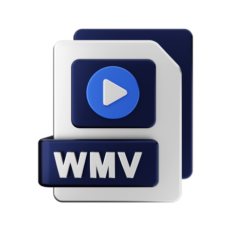 Wmv-Datei  3D Illustration