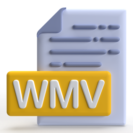 WMV  File  3D Icon