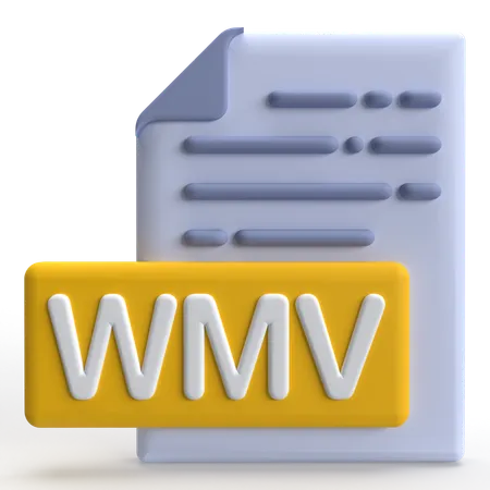 WMV  File  3D Icon