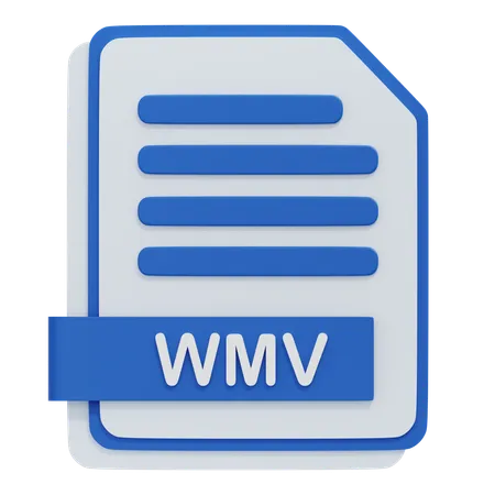 WMV File  3D Icon