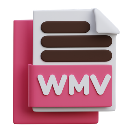 Wmv File  3D Icon