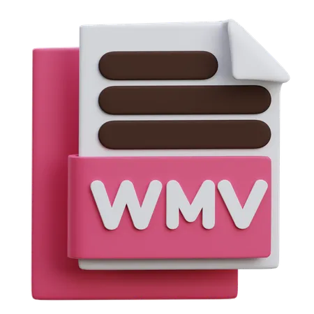 Wmv File  3D Icon