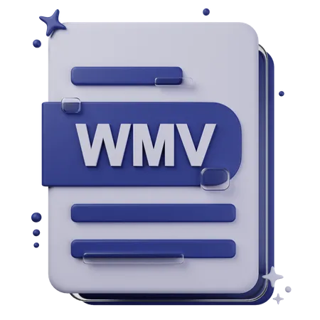 WMV File  3D Icon