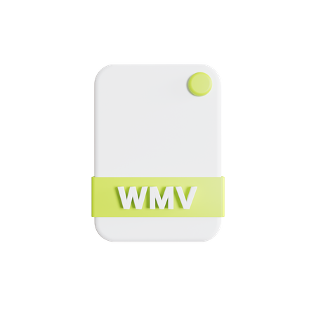 Wmv File  3D Icon
