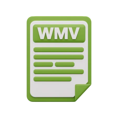Wmv file 3D Icon