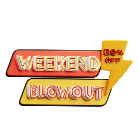 Wochenend-Blowout  3D Icon