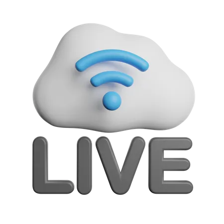 Live Streaming Marketing 3D Icon