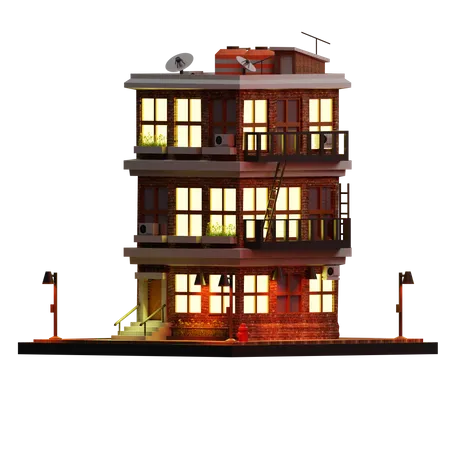 Wohnung  3D Illustration